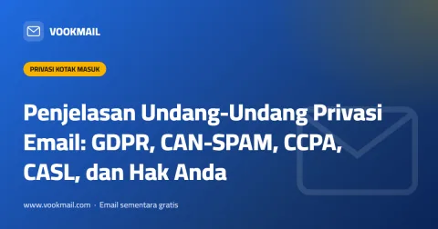 Penjelasan Undang-Undang Privasi Email: GDPR, CAN-SPAM, CCPA, CASL, dan Hak Anda